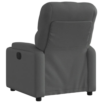 Poltrona reclinabile in tessuto grigio scuro | homemem39