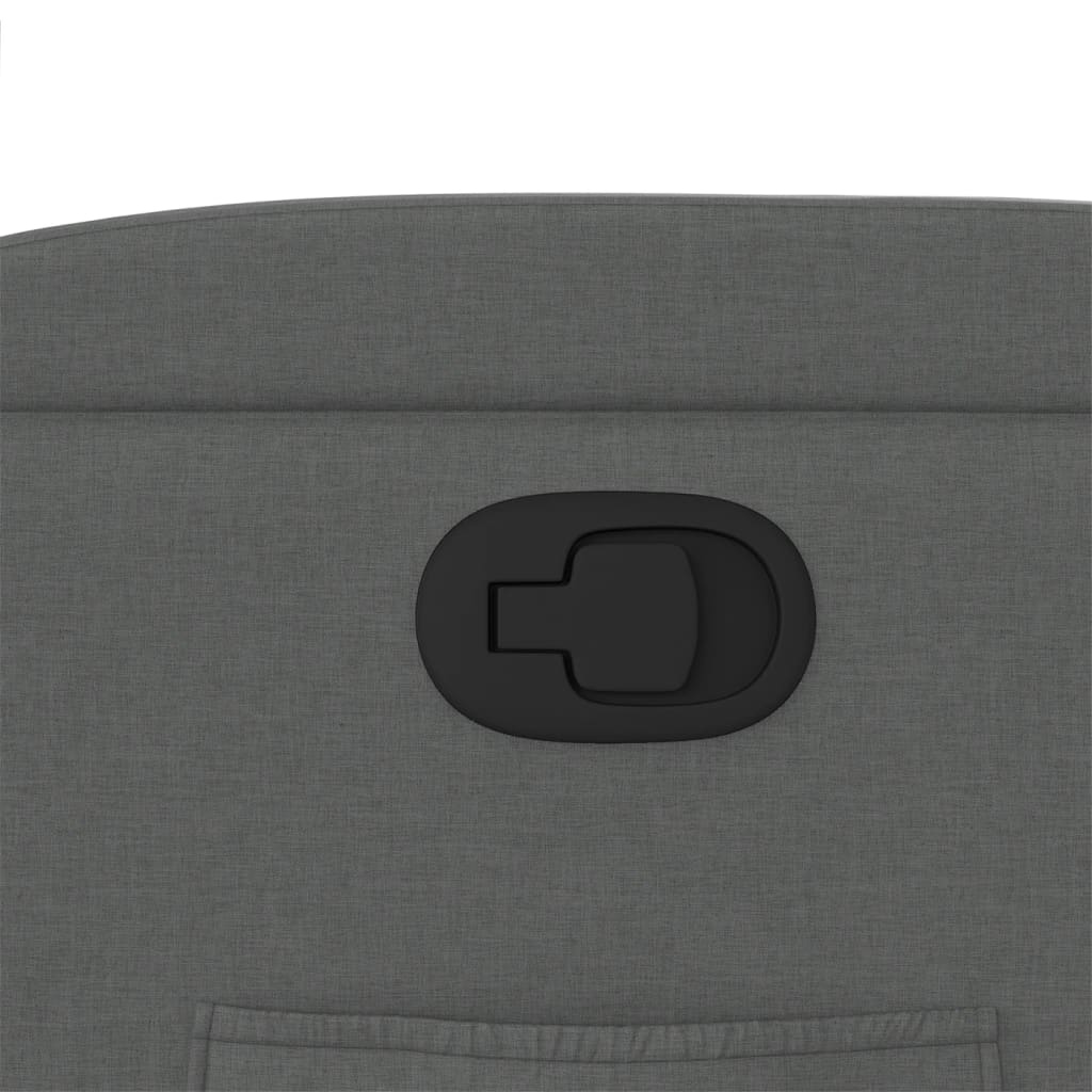Poltrona Reclinabile in Tessuto Grigio Scuro - homemem39