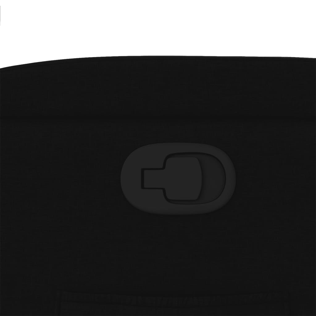 Poltrona Reclinabile in Tessuto Nero - homemem39