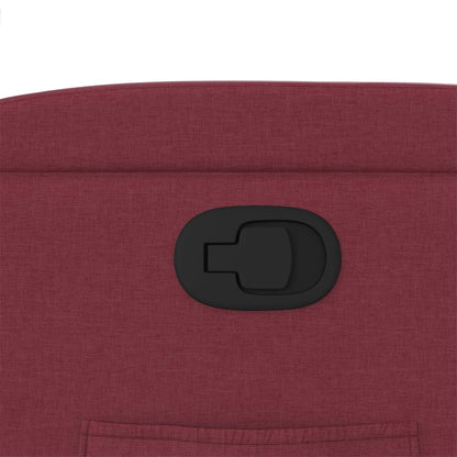Poltrona Reclinabile in Tessuto Rosso Vino | homemem39