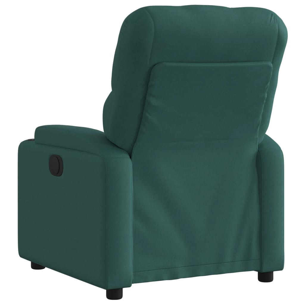 Poltrona Reclinabile in Tessuto Verde Scuro | homemem39