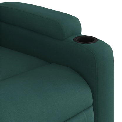 Poltrona Reclinabile in Tessuto Verde Scuro | homemem39
