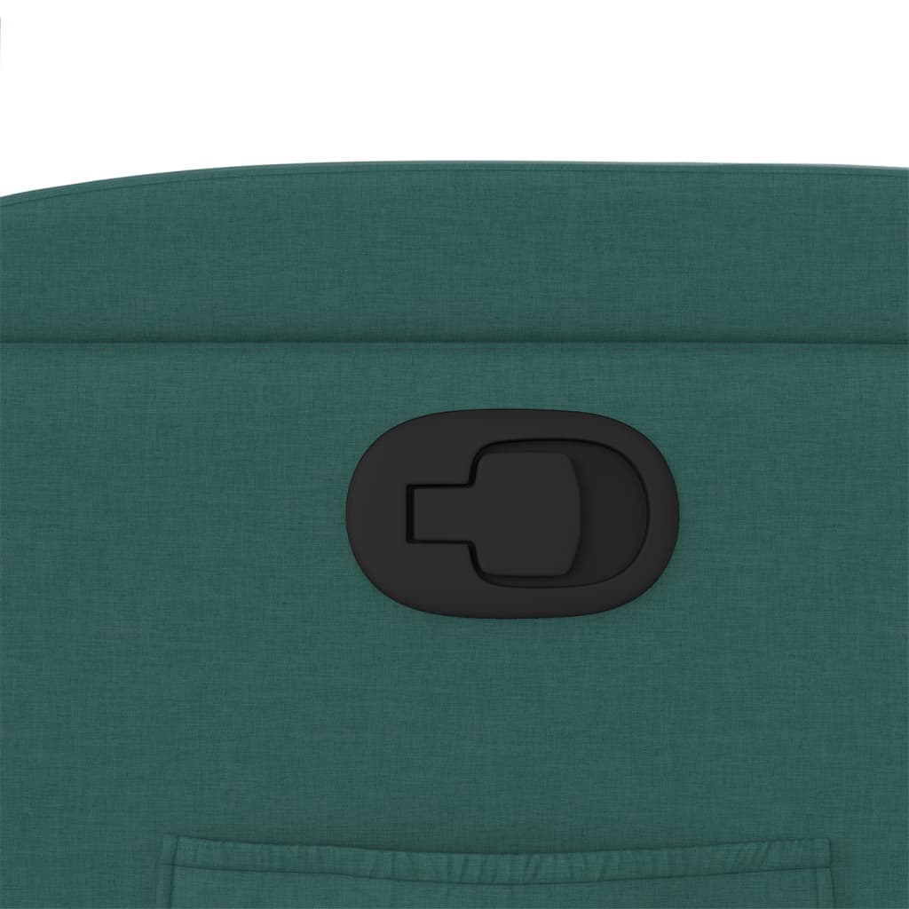 Poltrona Reclinabile in Tessuto Verde Scuro | homemem39