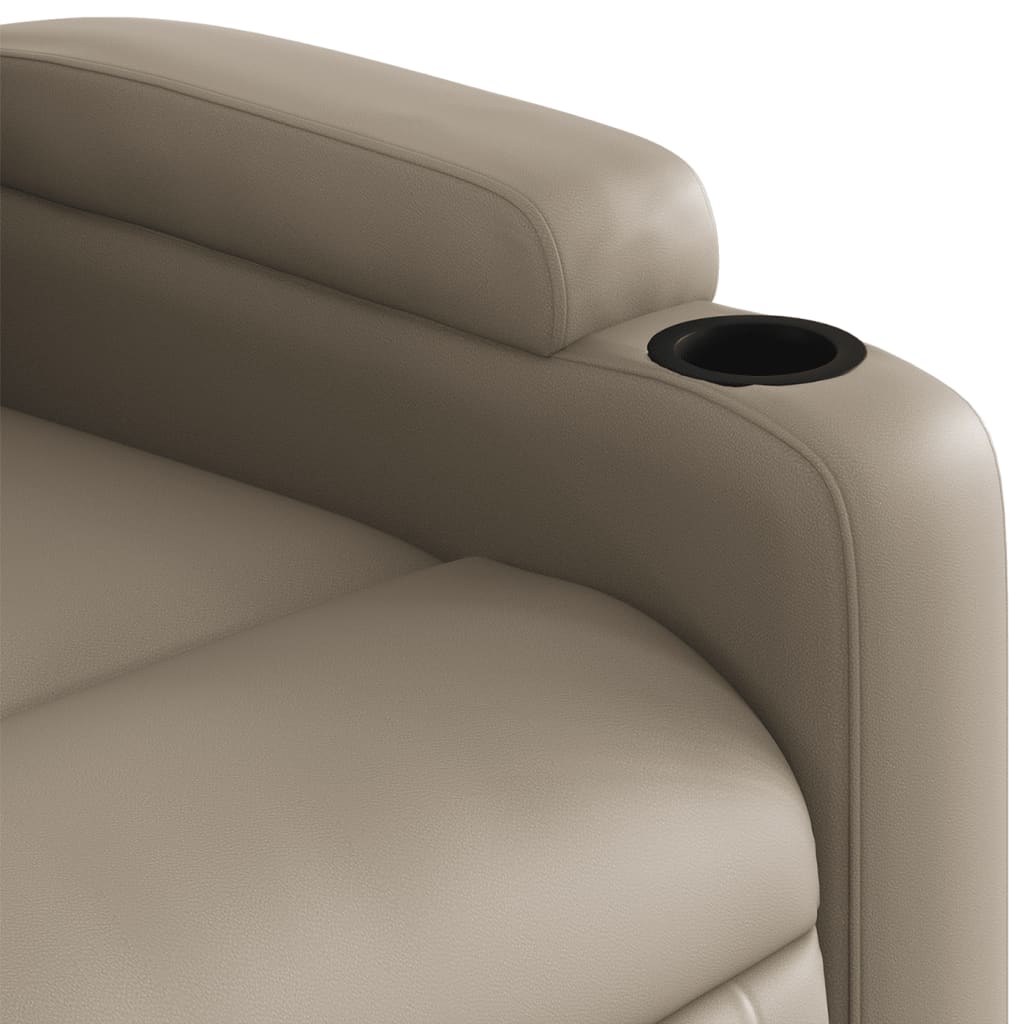 Poltrona Reclinabile Cappuccino in Similpelle | homemem39