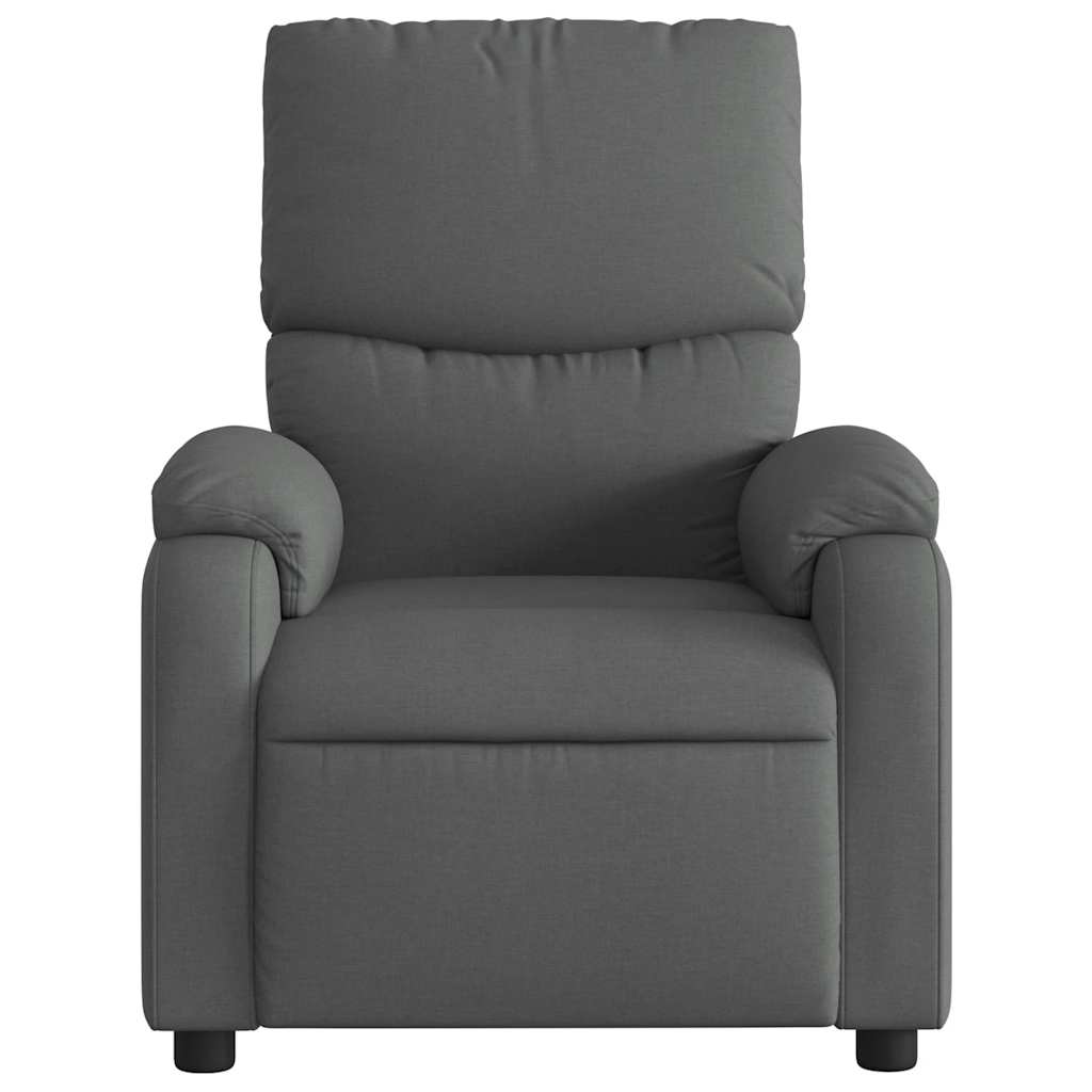 Poltrona Reclinabile in Tessuto Grigio Scuro | homemem39
