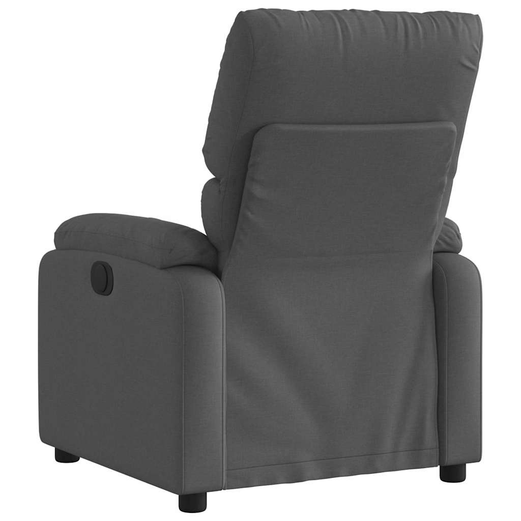 Poltrona Reclinabile in Tessuto Grigio Scuro | homemem39