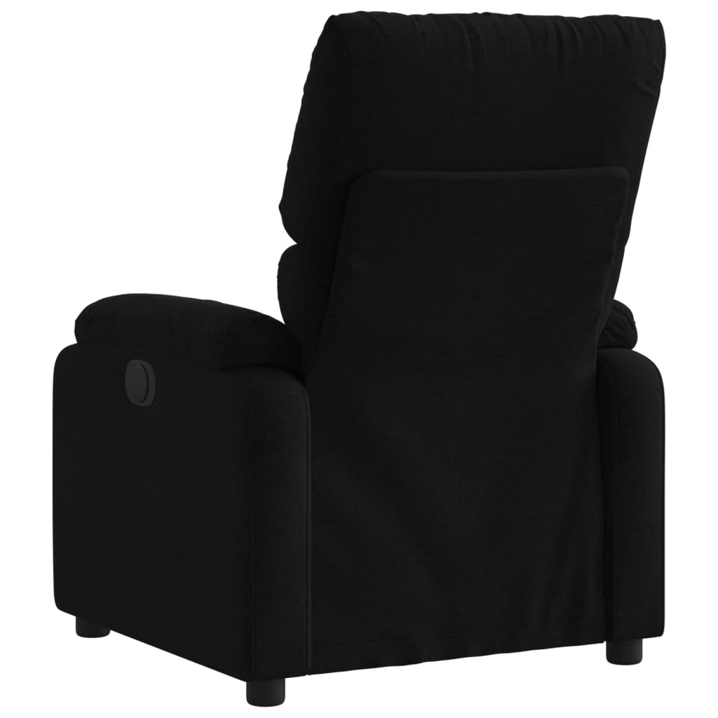 Poltrona Reclinabile in Tessuto Nero - homemem39