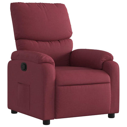 Poltrona Reclinabile in Rosso Vino