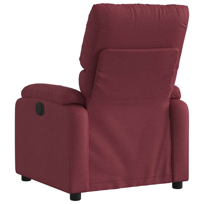 Poltrona Reclinabile in Tessuto Rosso Vino | homemem39