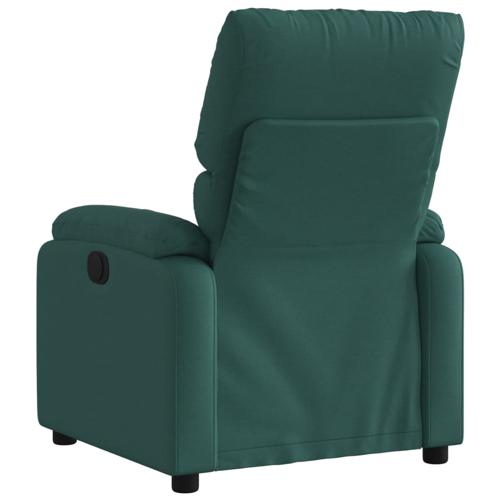 Poltrona Reclinabile in Tessuto Verde Scuro | homemem39