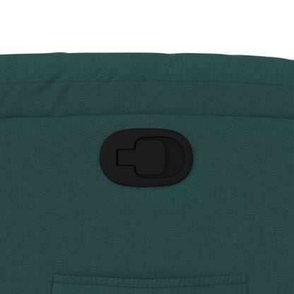 Poltrona Reclinabile in Tessuto Verde Scuro - homemem39