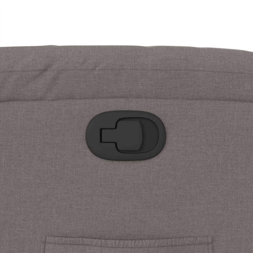 Poltrona Reclinabile in Tessuto Tortora - homemem39