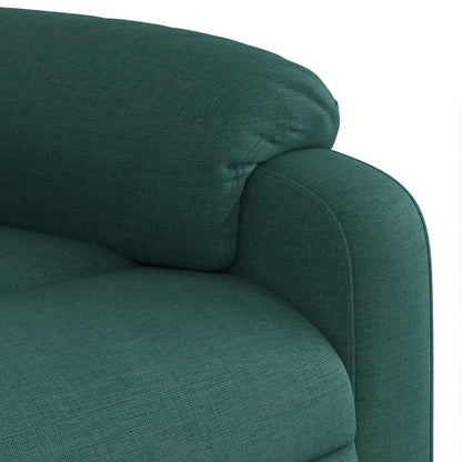 Poltrona Massaggiante Reclinabile Verde Scuro in Tessuto | homemem39