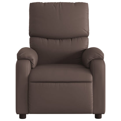 Poltrona Reclinabile Marrone in Similpelle | homemem39