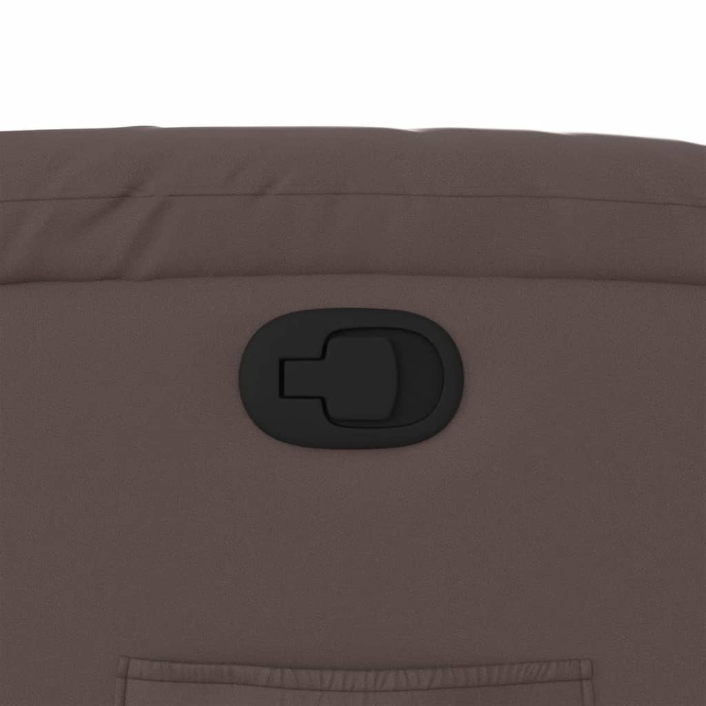 Poltrona Reclinabile Marrone in Similpelle - homemem39