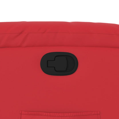 Poltrona Reclinabile Rossa in Similpelle - homemem39