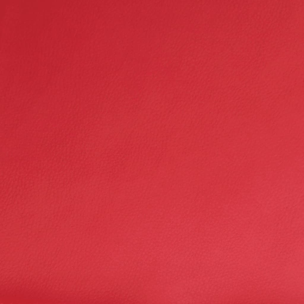 Poltrona Reclinabile Rossa in Similpelle - homemem39