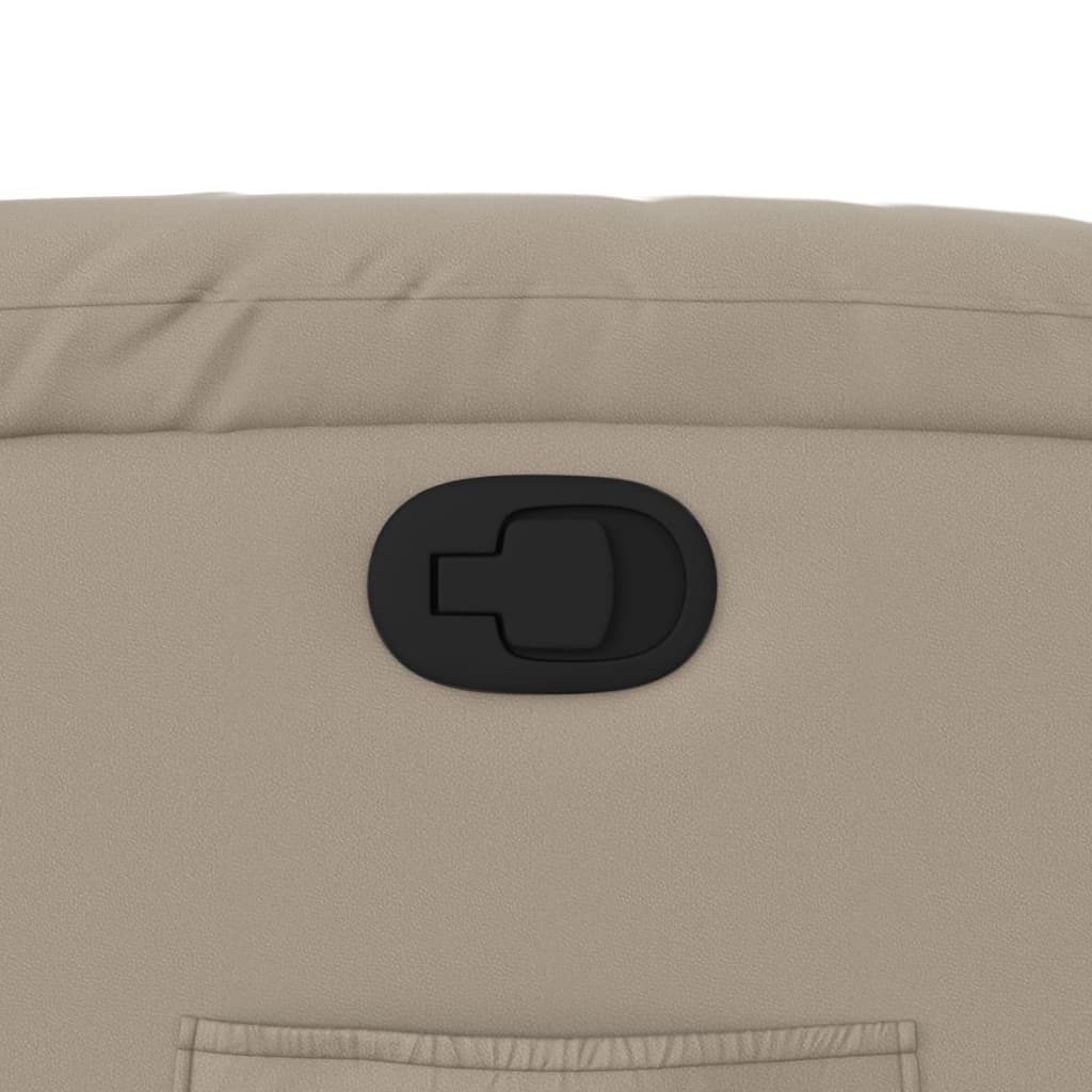 Poltrona Reclinabile Cappuccino in Similpelle - homemem39