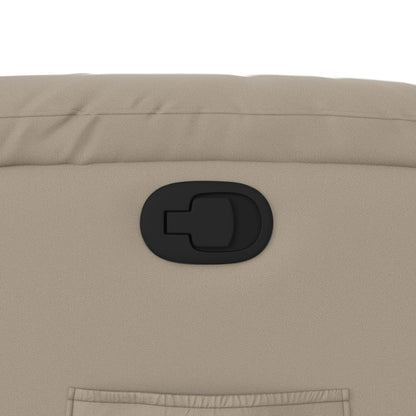 Poltrona Reclinabile Cappuccino in Similpelle - homemem39