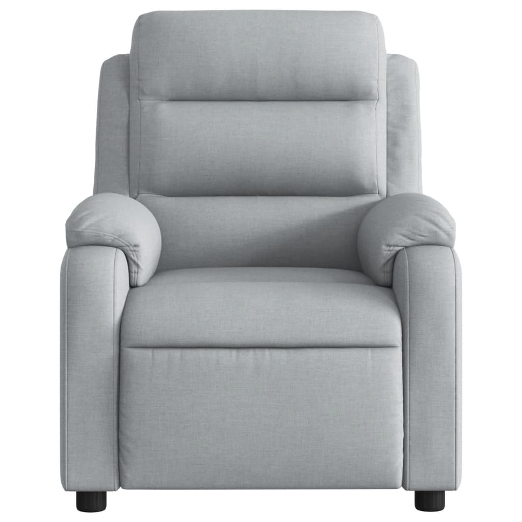 Poltrona Reclinabile in Tessuto Grigio Chiaro | homemem39