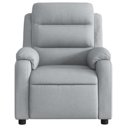 Poltrona Reclinabile in Tessuto Grigio Chiaro | homemem39