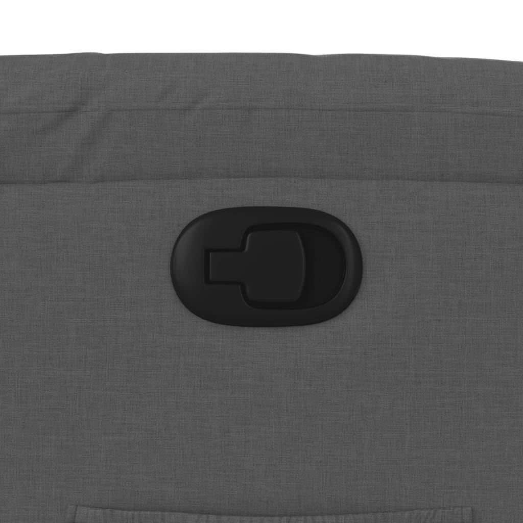 Poltrona Reclinabile in Tessuto Grigio Scuro - homemem39