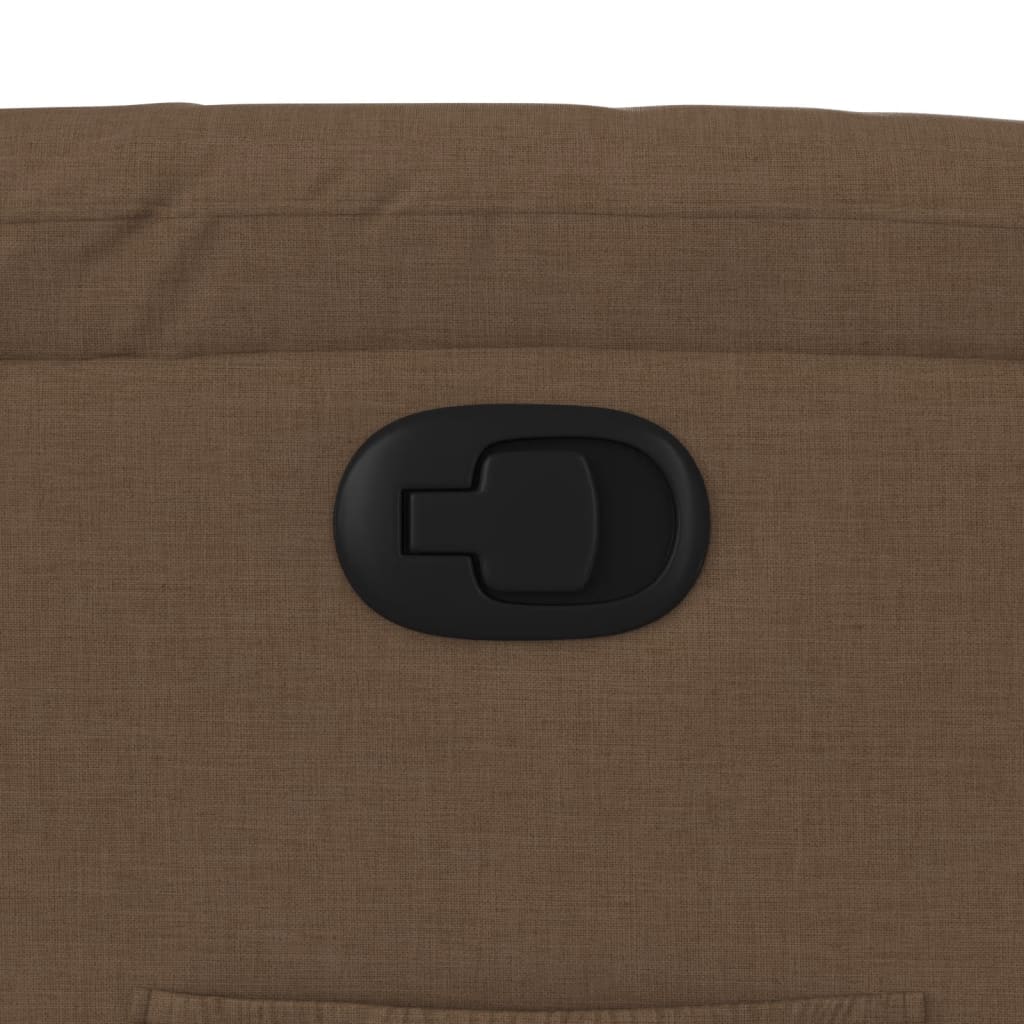 Poltrona Reclinabile in Tessuto Marrone - homemem39