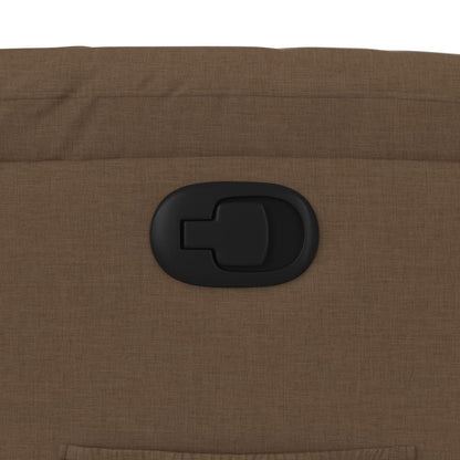 Poltrona Reclinabile in Tessuto Marrone - homemem39