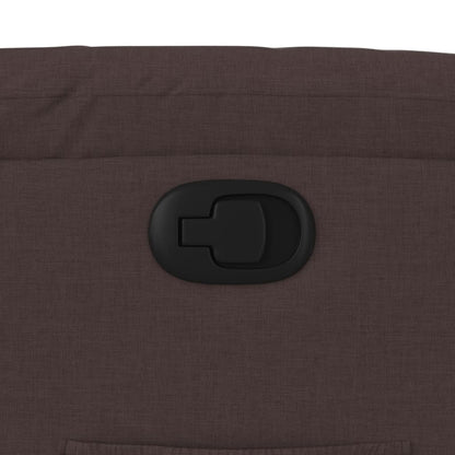 Poltrona Reclinabile Marrone Scuro in Tessuto - homemem39