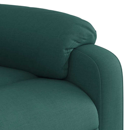 Poltrona Massaggiante Reclinabile Verde Scuro in Tessuto | homemem39
