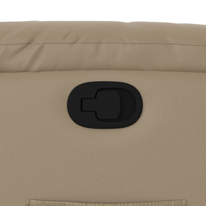 Poltrona Reclinabile Cappuccino in Similpelle