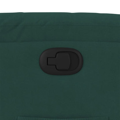 Poltrona Reclinabile Verde Scuro in Velluto - homemem39