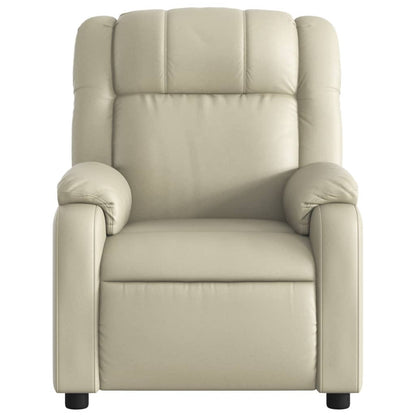 Poltrona Reclinabile Crema in Similpelle | homemem39