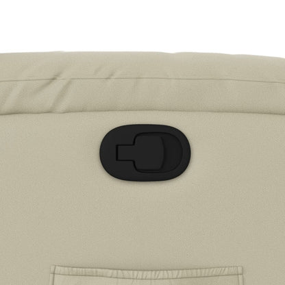 Poltrona Reclinabile Crema in Similpelle | homemem39