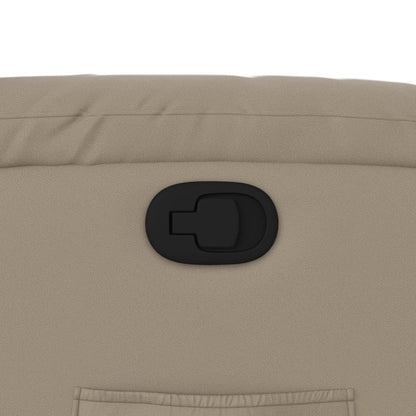 Poltrona Reclinabile Cappuccino in Similpelle - homemem39