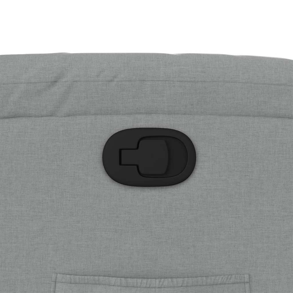 Poltrona Reclinabile in Tessuto Grigio Chiaro - homemem39