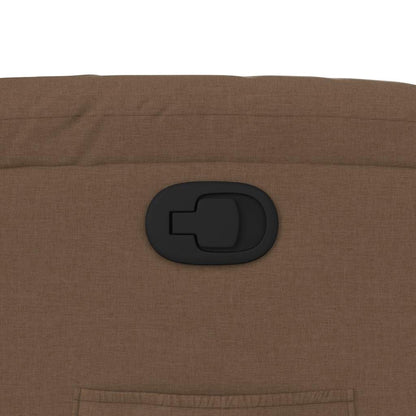 Poltrona Reclinabile in Tessuto Marrone - homemem39