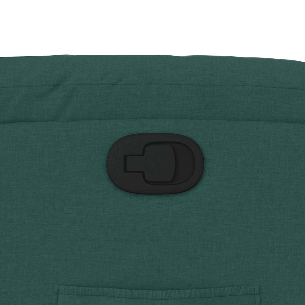 Poltrona Reclinabile in Tessuto Verde Scuro | homemem39