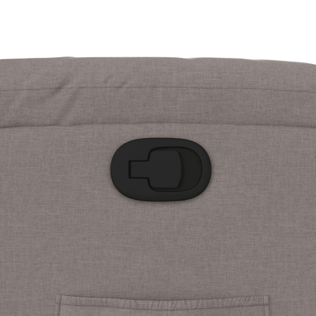 Poltrona Reclinabile in Tessuto Tortora - homemem39