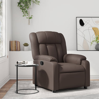 Poltrona Reclinabile Marrone in Similpelle | homemem39