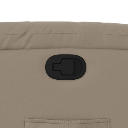 Poltrona Reclinabile Cappuccino in Similpelle - homemem39