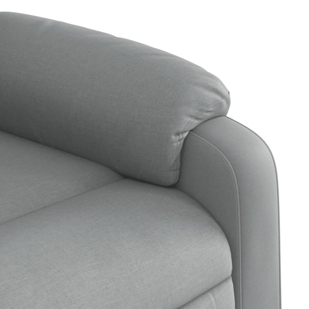 Poltrona Reclinabile in Tessuto Grigio Chiaro | homemem39