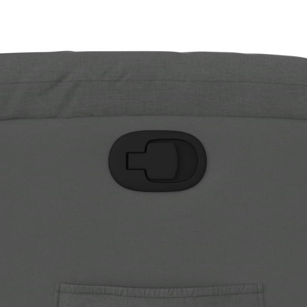 Poltrona Reclinabile in Tessuto Grigio Scuro - homemem39