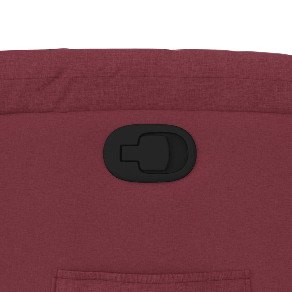 Poltrona Reclinabile in Tessuto Rosso Vino | homemem39