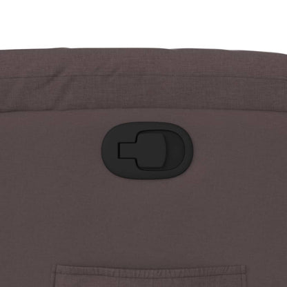 Poltrona Reclinabile Marrone Scuro in Tessuto - homemem39