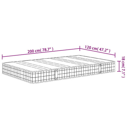 Materasso a Molle Bonnel Medio 120x200 cm - homemem39