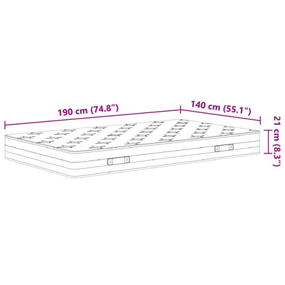 Materasso a Molle Bonnel Medio 140x190 cm - homemem39