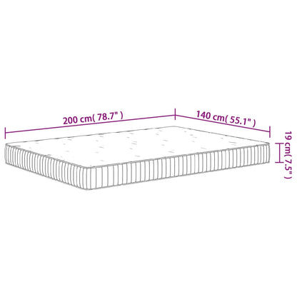 Materasso a Molle Insacchettate Medio 140x200 cm - homemem39