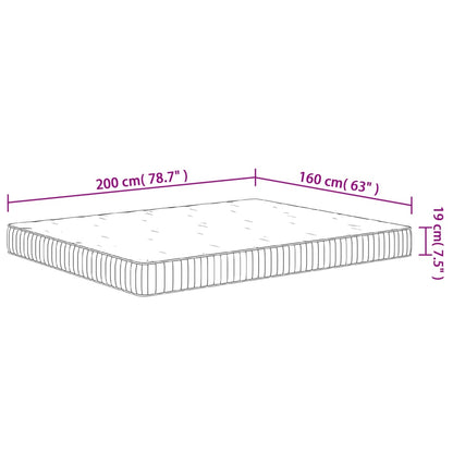 Materasso a Molle Insacchettate Medio 160x200 cm - homemem39