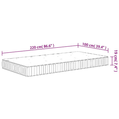 Materasso a Molle Insacchettate Medio 100x220 cm